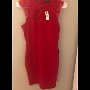 Express Red Cocktail Dress